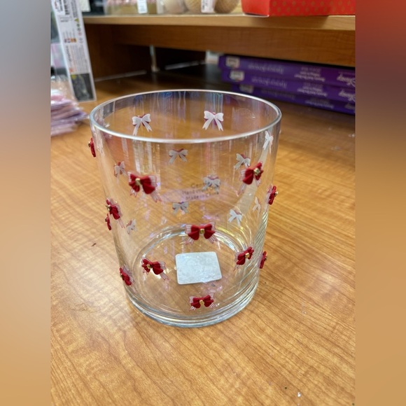 Viral Red Bow Glass Container Jar - Picture 3 of 5